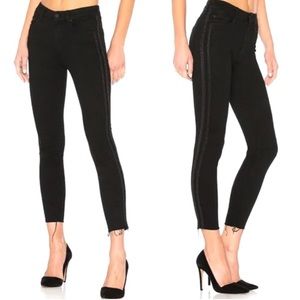 Mother High Waisted Ankle Fray in Guilty Party Racer size 24